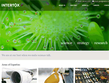 Tablet Screenshot of intertox.com